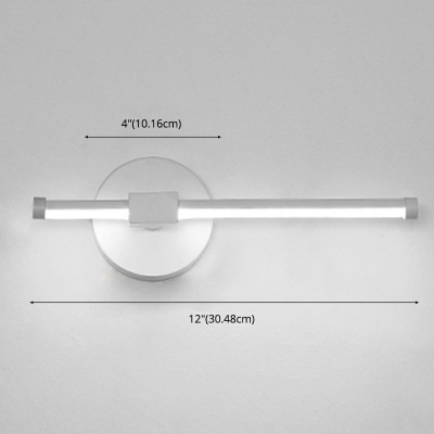 Modern Style LED Wall Sconce Nordic Style Metal Acrylic Linear Wall Light for Bedside