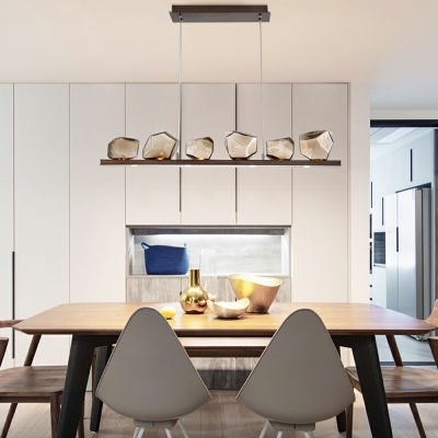 Nordic Glass and Metal ​Chandelier Lighting Fixtures Minimalism Hanging Pendant Lamp