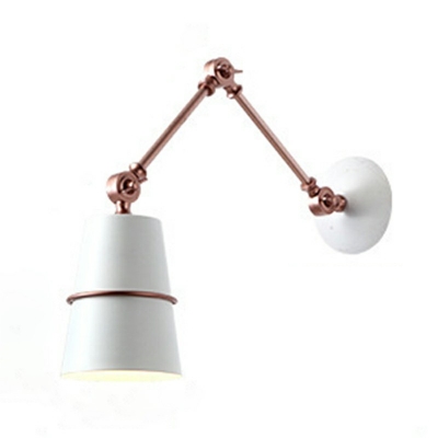 Nordic Style LED Wall Sconce Industrial Style Retro Metal Wall Light for Study Bedside