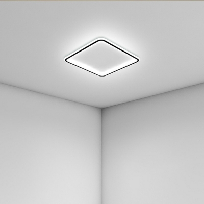 Square Shaped LED Celling Light Modern Style Metal Acrylic Flushmount Light for Bedroom