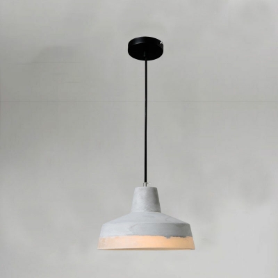 Warehouse Cement Pendant Light Fixtures Solid Modern Minimalist Ceiling Light for Living Room
