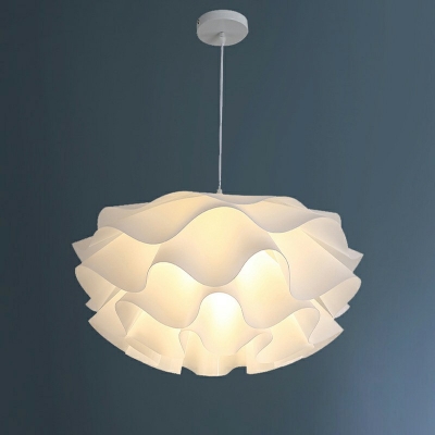 1-Light Pendant Lighting Modern Style Flower Shape Metal Hanging Ceiling Lights