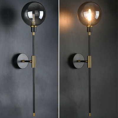 Creative Metal Glass Warm Wall Sconce Light for Hallway Corridor and Bedroom