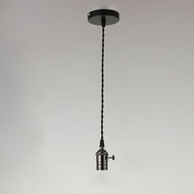 Industrial Metal Ceiling Pendant Light without Bulb Farm Style Hanging Lamp