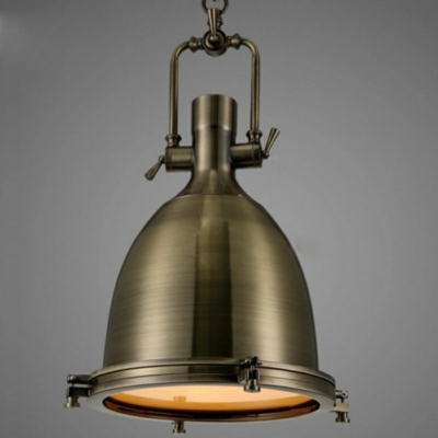 Industrial Style Vintage Barn Shade Pendant Light Metal 1 Light Hanging Lamp for Restaurant