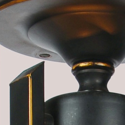 Metal Pendants Light Fixtures Nautical Vintage 6 Lights Black Industrial Chandelier Lighting Fixtures