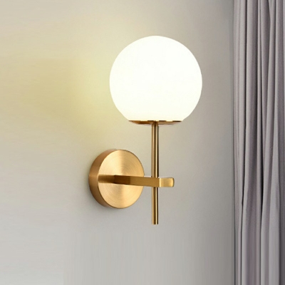 Modern Simple Glass Metal Wall Sconce Light for Corridor Stair and Bedside