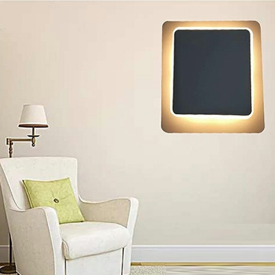 Modern Style LED Wall Sconce Nordic Style Rotating Metal Acrylic Wall Light for Bedside