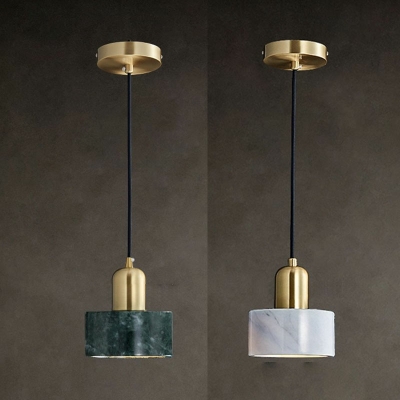 Nordic Style LED Pendant Light Modern Style Stone Metal Hanging Light for Bedside