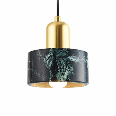 Nordic Style LED Pendant Light Modern Style Stone Metal Minimalism Hanging Light for Bedside