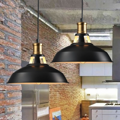 1 Light Cone Shade Hanging Light Industrial Style Metal Pendant Light for Dinning Room