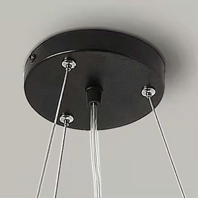 1-Light Hanging Pendant Lights Minimalist Style Y-Shaped Metal Suspension Light