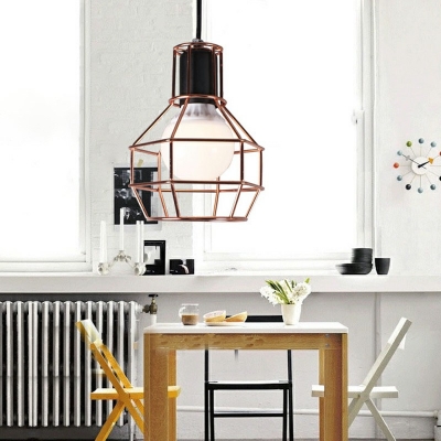 Black Industrial Hanging Lights Fixtures Vintage Metal Pendant Light for Living Room 