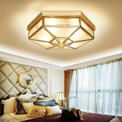 Creative Colonial Style Warm Decorative Ceiling Light for Bedroom and Hallway