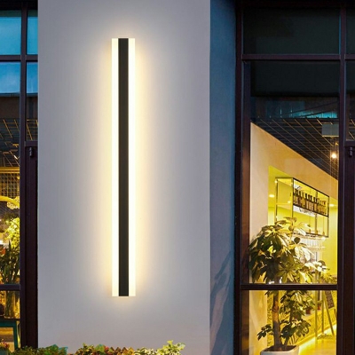 Modern Minimalist Flush Mount Wall Sconce line shape Wall Lighting Ideas for Outdoor Hallway