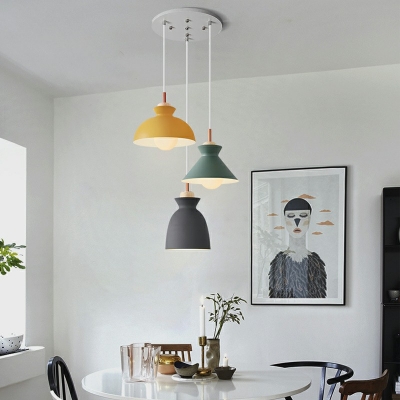 Modern Simple Hanging Light Kit Multi-Color Suspension Pendant Light for Living Room Dining Room Bedroom Children's Room