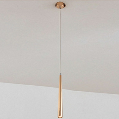 1 Light Drum Shade Hanging Light Modern Style Metal Pendant Light for Living Room