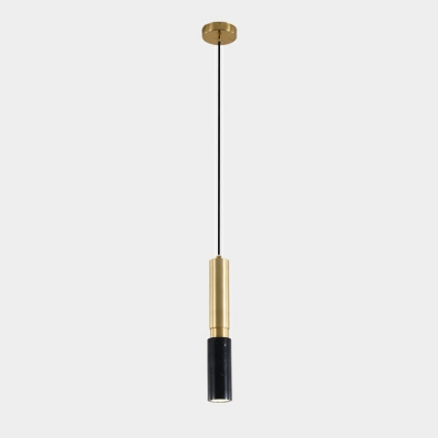 Contemporary Hanging Lamp Kit 1 Light Stone Down Lighting Pendant for Living Room Bedroom