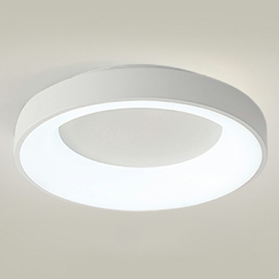 Contemporary Round Flush Mount Light Fixtures Acrylic and Metal Led Flush Light