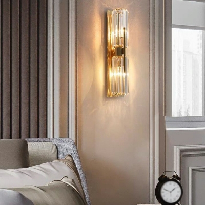 Creative Crystal Wall Sconce Warm Decorative Light for Hotel Bedside and Corridor