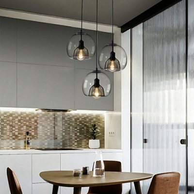 Modern Style LED Pendant Light 3 Lights Nordic Style Minimalism Glass Hanging Light for Dinning Room