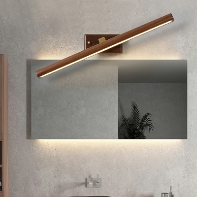Modern Style LED Vanity Light Nordic Style Minimalism Wood Acrylic Wall Sconce Light for Dressing Table Bathroom