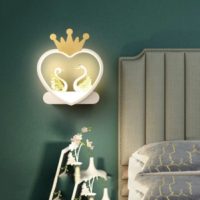 Children's Room Sconce Light Fixtures Cartoon Style Wall Mounted Lighting for Bedroom