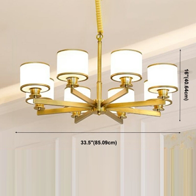 Designer Style Chandelier 8 Light Ceiling Chandelier for Bedroom Living Room