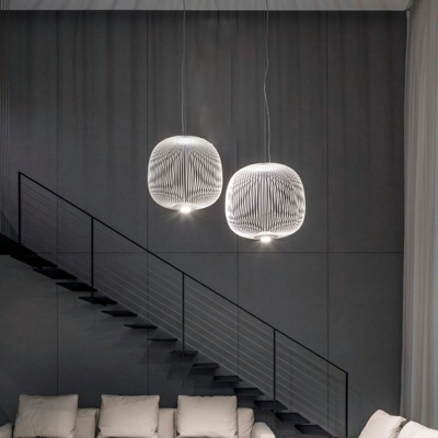 Drum LED Light Dinning Room Modern Metal Down Lighting Creative Basic Nordic Style Hanging Ceiling Lights