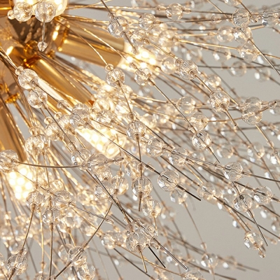 Modern Crystal Dandelion Shape Chandelier for Restaurant Clothing Store and Hotel