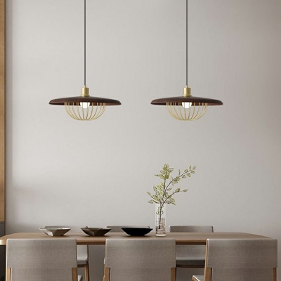 Japanese Style LED Pendant Light Modern Style Wood Hanging Light for Dinning Room