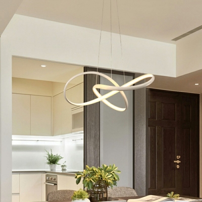 LED Light Criss Cross Chandelier Pendant Light Modern Minimalism Chandelier Lighting for Living Room
