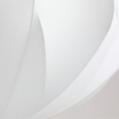 Modern Simple Down Lighting White Silk Material Hanging Light Fixtures for Living Room