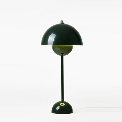 1-Light Table Light Modern Style Semicircle Shape Metal Night Table Lamps