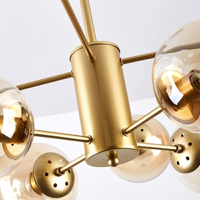 16 Lights Minimalism Sputnik Light Fixture Glass Ball Hanging Pendant Lights