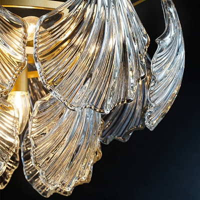 9-Light Pendant Light Fixtures Modern Style 2-Tier Shape Metal Chandelier Lighting