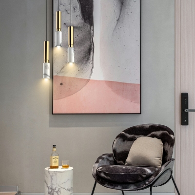 Contemporary Stone Hanging Pendant Light Down Lighting Pendant for Living Room Bedroom