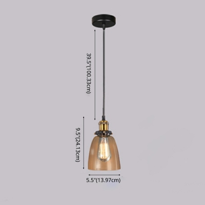 Modern Style Pendant Light Nordic Style Glass Hanging Light for Aisle Bedside
