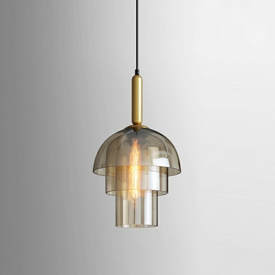 Modern Style LED Pendant Light Nordic Style Minimalism Glass Hanging Light for Bedside