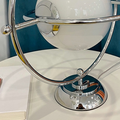 1-Light Nightstand Lamps Minimalism Style Globe Shape Glass Dining Table Light
