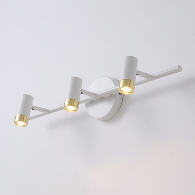 3 Lights LED Wall Sconce Modern Style Metal Wall Lamp for Dressing Table Bathroom