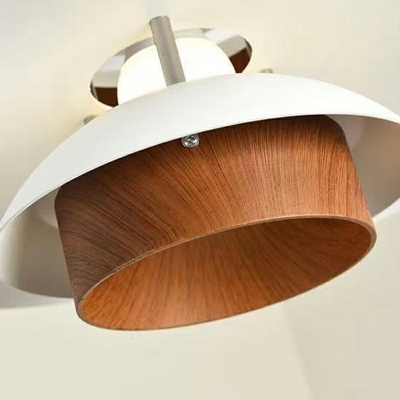 Creative Metal Wooden Warm Chandelier for Bedroom Aisle and Restaurant
