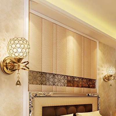 Modern Creative Crystal Decorative Wall Sconce Light for Bedroom Corridor and Restaurant
