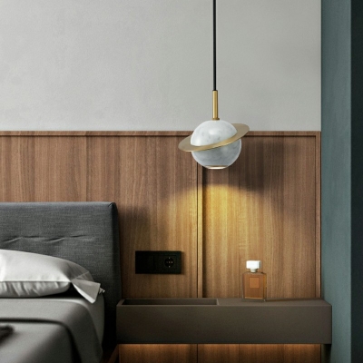 Modern Simple Hanging Lamp Kit Cement Material Hanging Light Fixtures for Living Room Bedroom