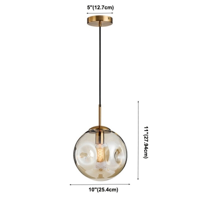 Modern Style LED Pendant Light Nordic Style Minimalism Glass Hanging Light for Dinning Room