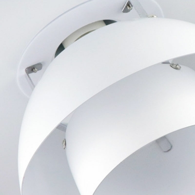 White Pendant Ceiling Lights Modern 1 Light Minimalism Suspension Lighting for Living Room