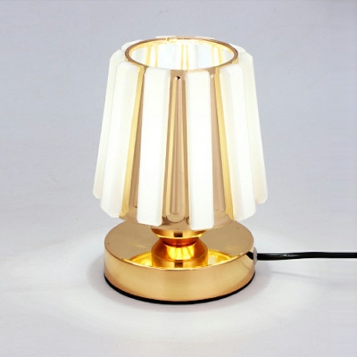 1-Light Nightstand Light Minimalism Style Bell Shape Glass Table Lamps