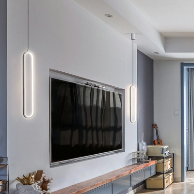Contemporary Hanging Lamp Kit Ring Shape Down Lighting Pendant for Living Room Bedroom