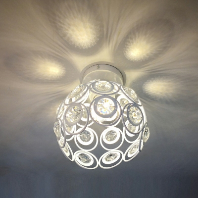 Modern Creative Crystal Decorative Ceiling Light for Bedroom Corridor and Restaurant