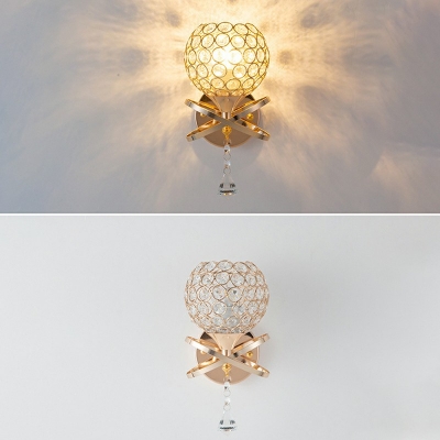 Modern Creative Crystal Decorative Wall Sconce Light for Bedroom Corridor and Restaurant